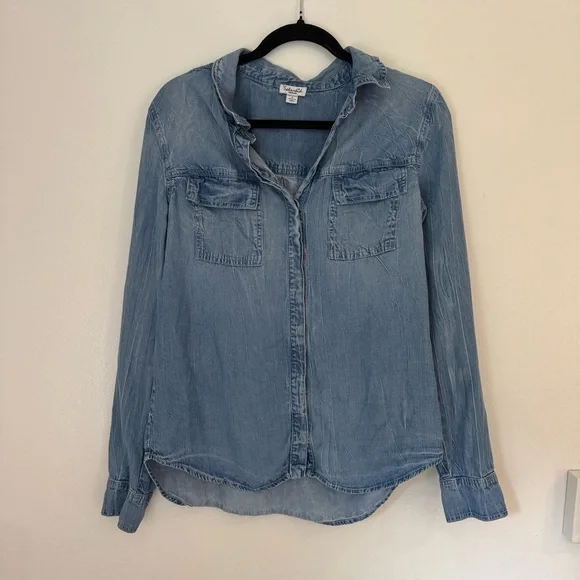 Splendid western costal cowboy Light Blue Denim Shirt size medium - Picture 1 of 5